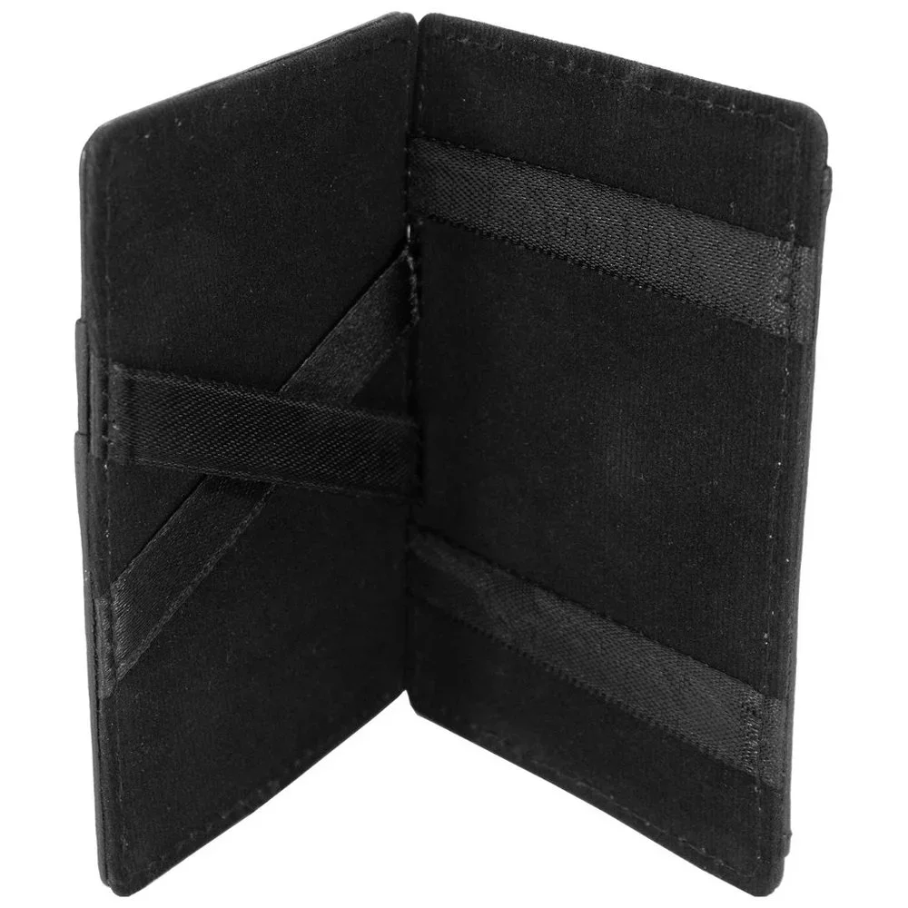 Genuine Leather Magic Bifold Wallet, Black